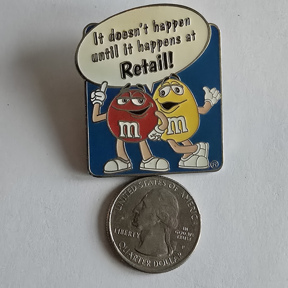 M&Ms pin brooch mars candy enamel retail - Picture 7 of 7
